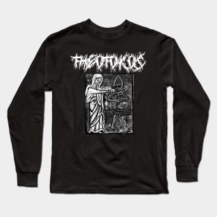 Virgin Mary Punching The Devil Metal Hardcore Punk Gothic Long Sleeve T-Shirt